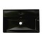Alfi Brand ALFI brand ABC901-BM Black Matte 24" Modern Rectangular Above Mount Ceramic Sink with Faucet Hole ABC901-BM - alternate 2